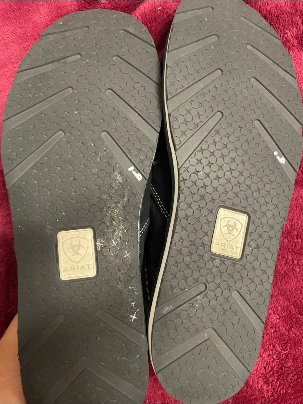 Ariat women’s cruiser slip on shoes black suede size 9